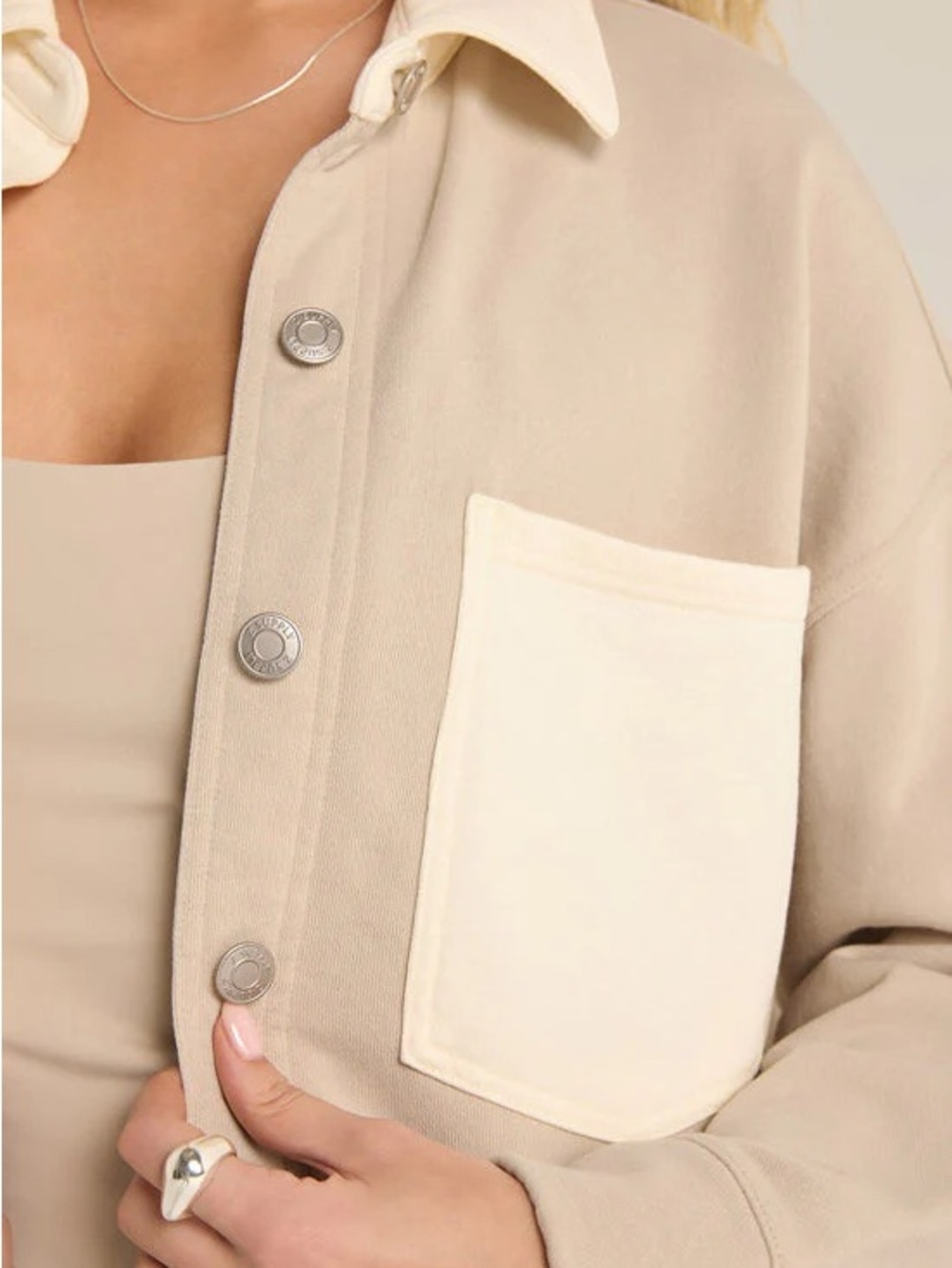 Z Supply Color Block Shirt Jacket - Picture 8 of 8